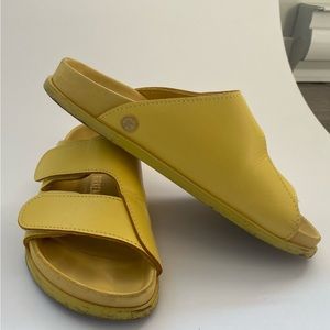 Birkenstocks in Yellow size EU38